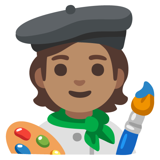 Художник: середній тон шкіри для Google 17.0