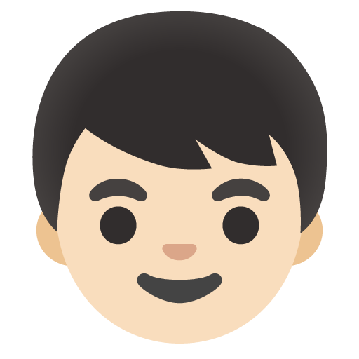 Boy: Light Skin Tone for Google 17.0