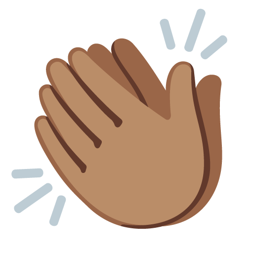 Mãos Aplaudindo: Pele Morena para Google 17.0