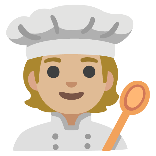 Кухар: світлий тон шкіри для Google 17.0