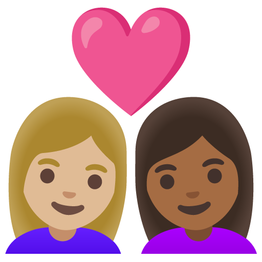 Casal Apaixonado: Mulher, Mulher, Pele Morena Clara, Pele Morena Escura para Google 17.0