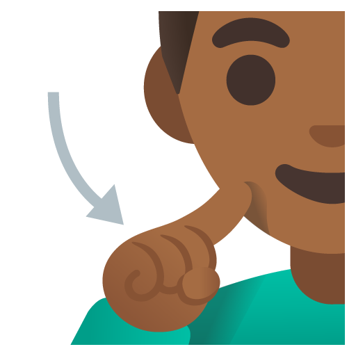 Homem Surdo: Pele Morena Escura para Google 17.0