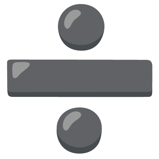 Знак ділення для Google 17.0