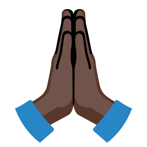 Складені руки: дуже темний тон шкіри для Google 17.0