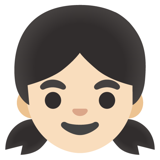 Девочка: очень светлый тон кожи для Google 17.0