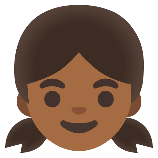 Menina: Pele Morena Escura para Google 17.0
