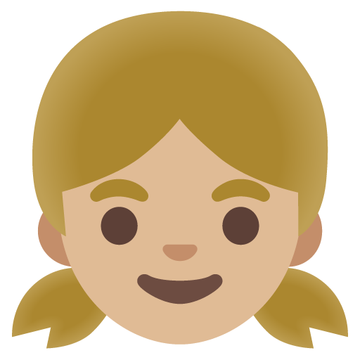 Menina: Pele Morena Clara para Google 17.0