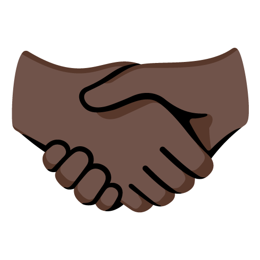 Рукостискання: дуже темний тон шкіри для Google 17.0