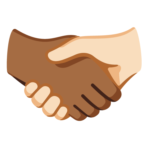 Aperto De Mãos: Pele Morena Escura, Pele Clara para Google 17.0