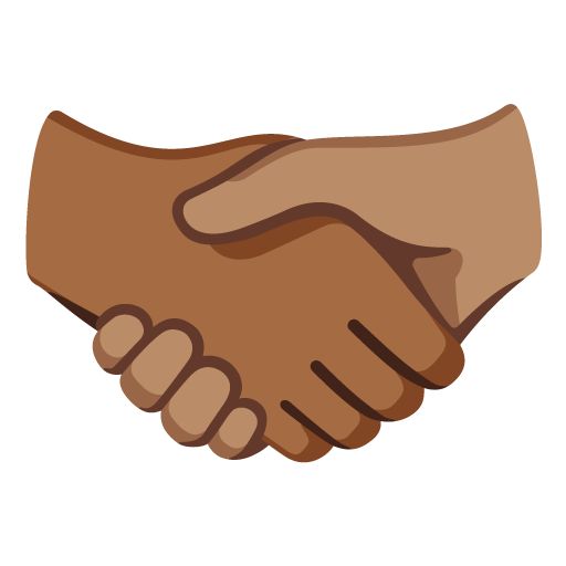 Aperto de mão: Tom de pele Medium-Dark, Tom de pele Medium para Google 17.0