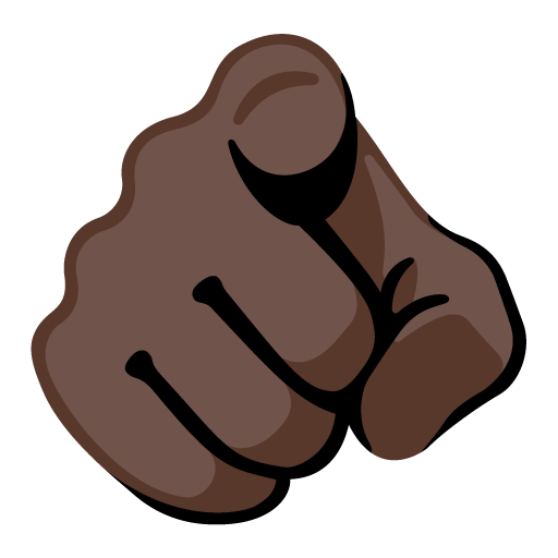 Dedo Indicador A Apontar Ao Visor: Pele Escura para Google 17.0