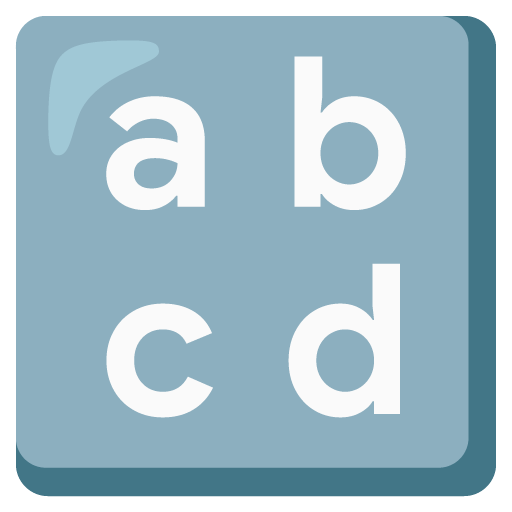 Letras Latinas Minúsculas para Google 17.0