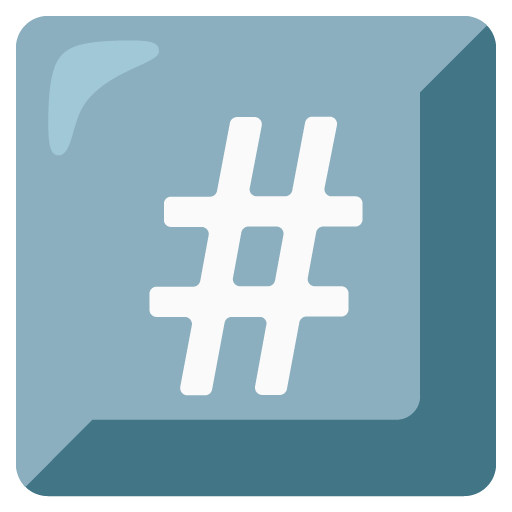 Keycap Number Sign para Google 17.0