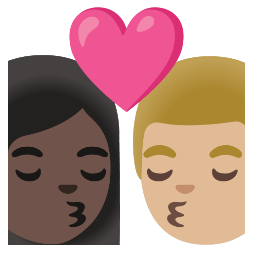 Beijo: Mulher, Homem, Pele Escura, Pele Morena Clara para Google 17.0