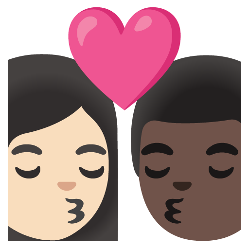Beijo: Mulher, Homem, Pele Clara, Pele Escura para Google 17.0