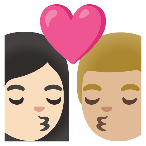 Beijo: Mulher, Homem, Pele Clara, Pele Morena Clara para Google 17.0