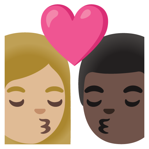 Beijo: Mulher, Homem, Pele Morena Clara, Pele Escura para Google 17.0