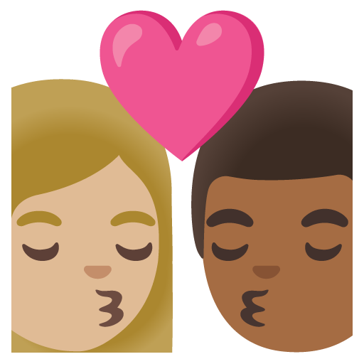 Beijo: Mulher, Homem, Pele Morena Clara, Pele Morena Escura para Google 17.0