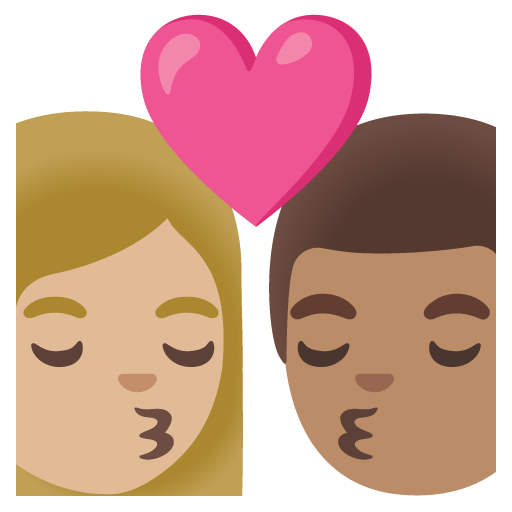 Beijo: Mulher, Homem, Pele Morena Clara, Pele Morena para Google 17.0