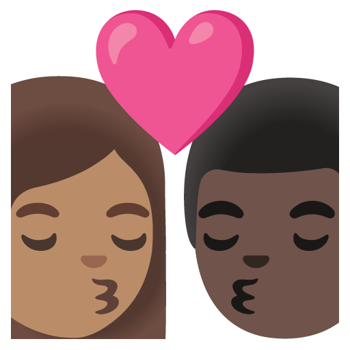 Beijo: Mulher, Homem, Pele Morena, Pele Escura para Google 17.0