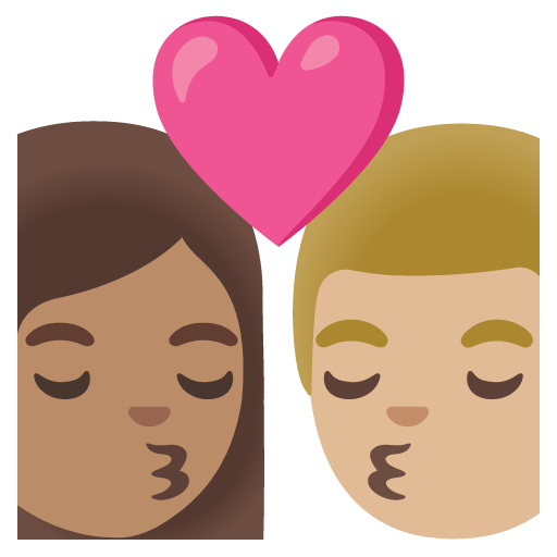 Beijo: Mulher, Homem, Pele Morena, Pele Morena Clara para Google 17.0