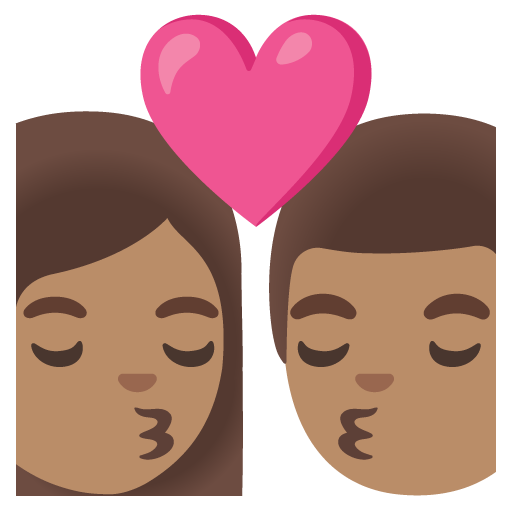 Beijo: Mulher, Homem, Pele Morena para Google 17.0