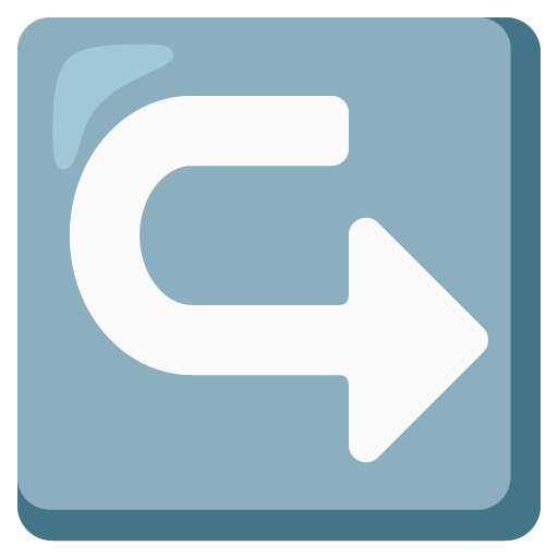 Seta Curva Da Esquerda Para A Direita para Google 17.0