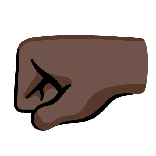 Punho Esquerdo: Pele Escura para Google 17.0