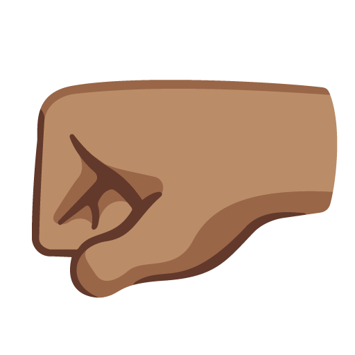 Punho Esquerdo: Pele Morena para Google 17.0