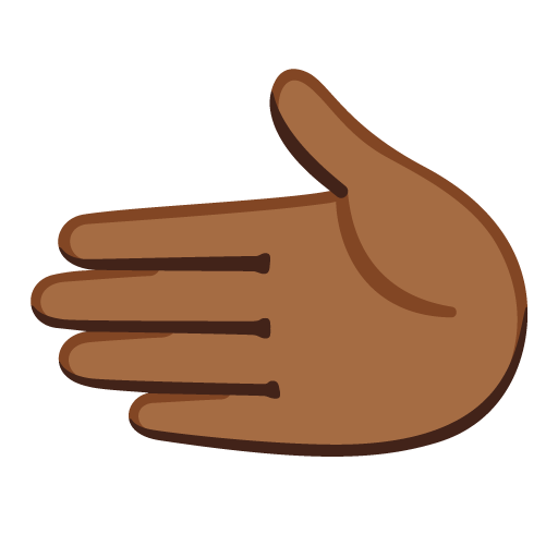 Mão Para A Esquerda: Pele Morena Escura para Google 17.0