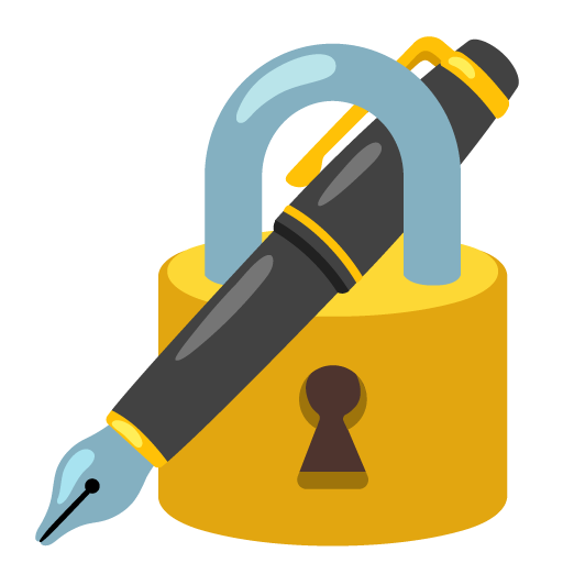 Закритий замок з пір'яною ручкою для Google 17.0