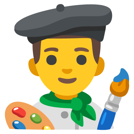 Чоловік-художник для Google 17.0