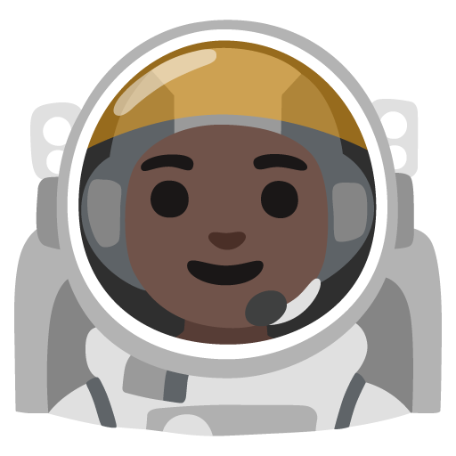 Astronauta Homem: Pele Escura para Google 17.0