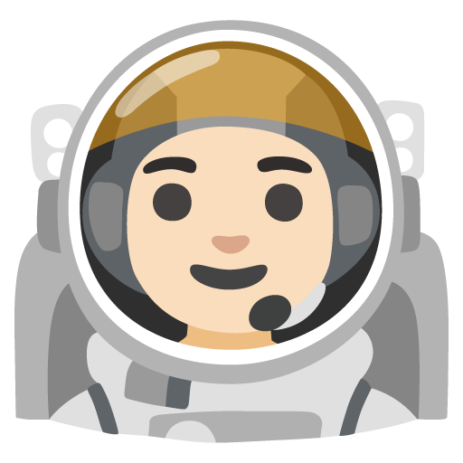 Astronauta Homem: Pele Clara para Google 17.0