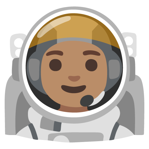 Astronauta Homem: Pele Morena para Google 17.0