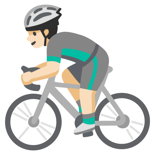 Homem Ciclista: Pele Clara para Google 17.0