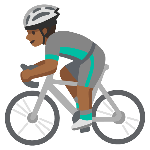 Homem Ciclista: Pele Morena Escura para Google 17.0