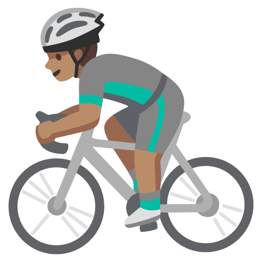 Homem Ciclista: Pele Morena para Google 17.0