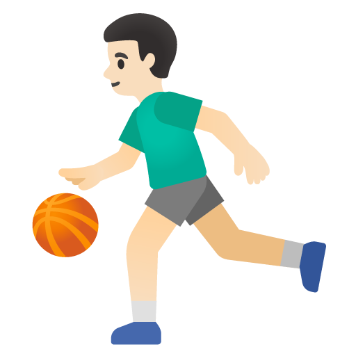 Homem Jogando Basquete: Pele Clara para Google 17.0