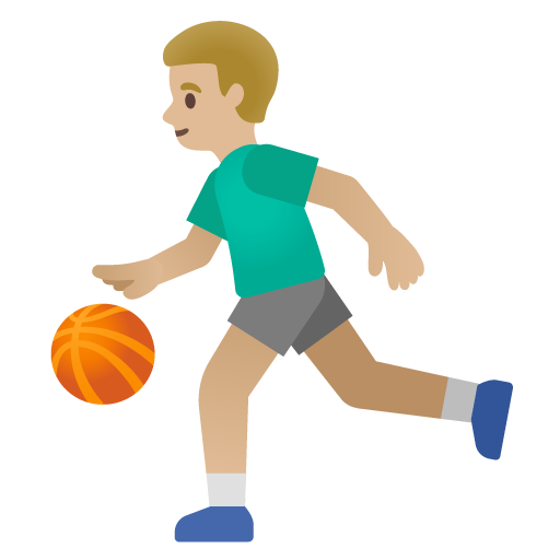 Homem Jogando Basquete: Pele Morena Clara para Google 17.0