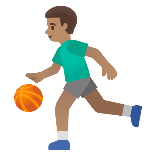 Homem Jogando Basquete: Pele Morena para Google 17.0