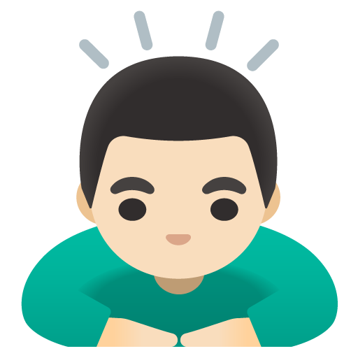 Lelaki menunduk: ton kulit cerah untuk Google 17.0