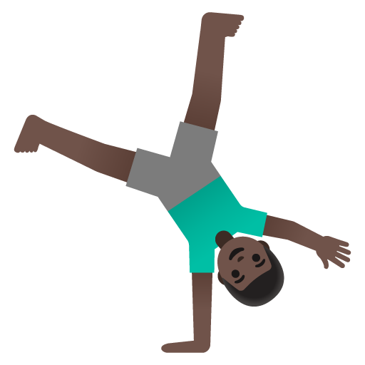 Homem Fazendo Estrela: Pele Escura para Google 17.0