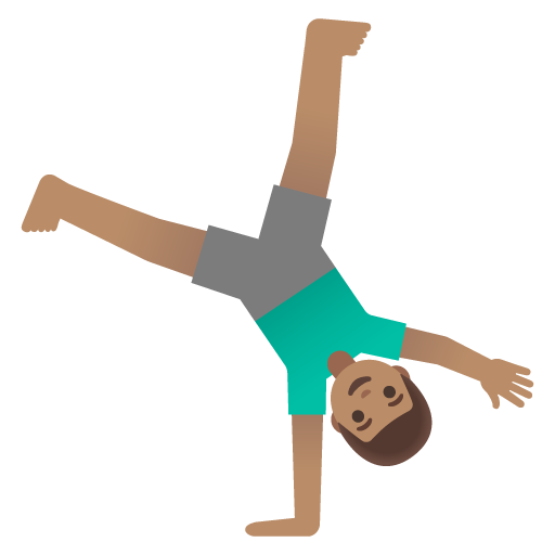 Homem Fazendo Estrela: Pele Morena para Google 17.0