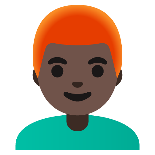 Homem: Pele Escura, Cabelo Vermelho para Google 17.0