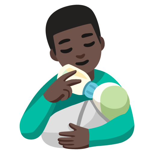 Годуючий чоловік: дуже темний тон шкіри для Google 17.0