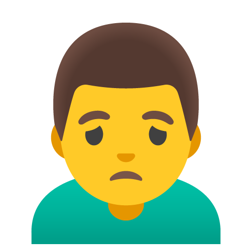 Нахмурившийся мужчина для Google 17.0