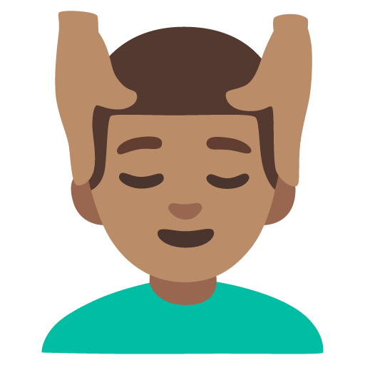Homem Recebendo Massagem Facial: Pele Morena para Google 17.0