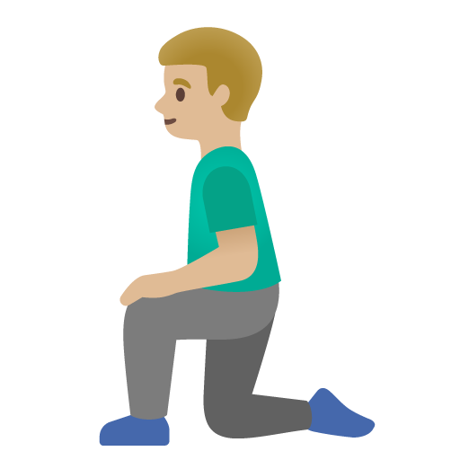 Homem Ajoelhando: Pele Morena Clara para Google 17.0