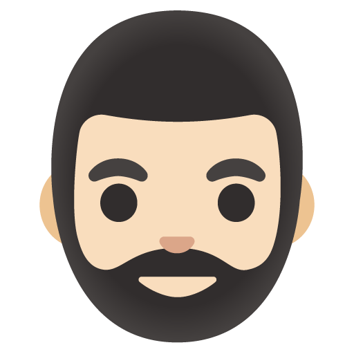 Homem: Barbudo: Pele Clara para Google 17.0